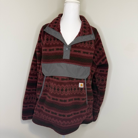 Carhartt Jackets & Blazers - Carhartt Women’s Aztec Fleece Snap Pullover – Size L